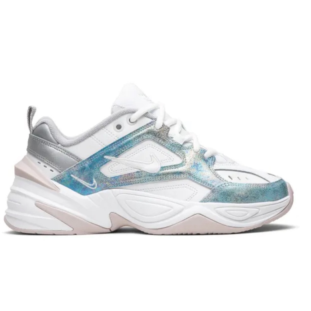 Nike M2K Tekno White Iridescent Sneakers - Size 6